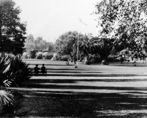 Relaxing in Lafayette Park