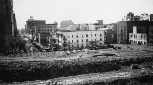 LAPL Central Library construction