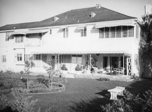 Mrs. Morton's friend's front porch