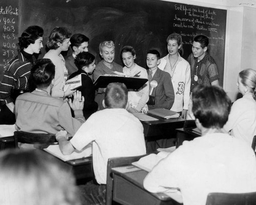 Visiting students in Burbank