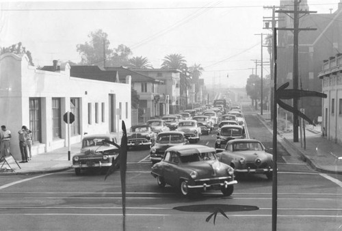 Traffic congestion on Cherry Street