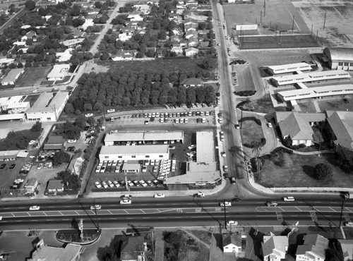 Jim Childs Buick, Whittier, looking northeast