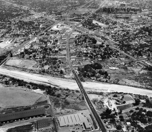 Aerial view of El Monte