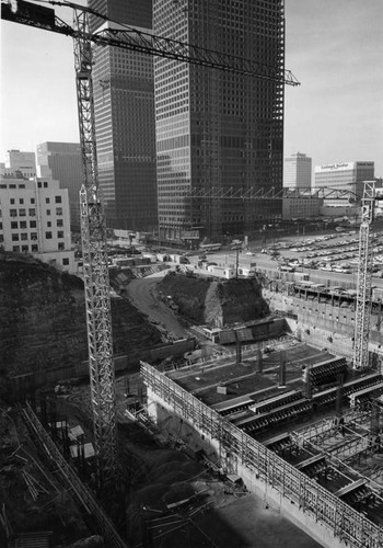 Construction, ARCO towers and garage