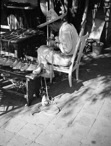 Shoemaker on Olvera Street