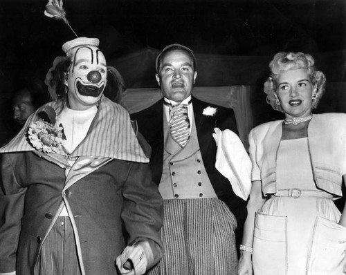 Betty Grable, Bob Hope and Bing Crosby at the circus