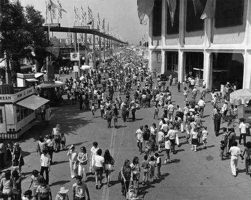 Crowds at the Los Angeles County Fair, view 2