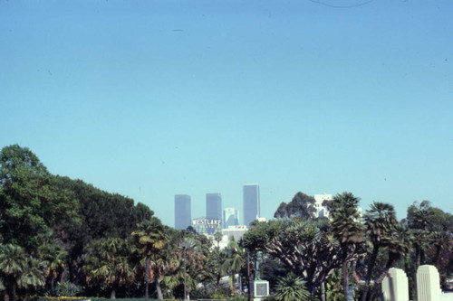 Downtown seen from MacArthur Park