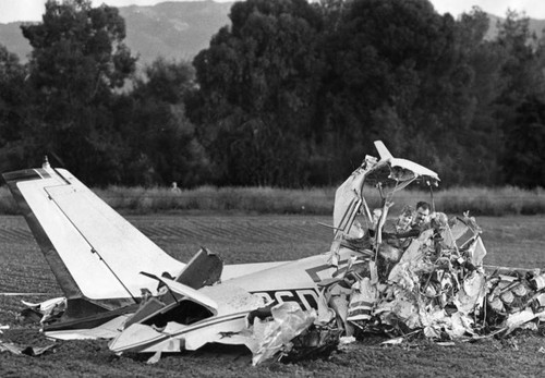 Wreckage in Van Nuys