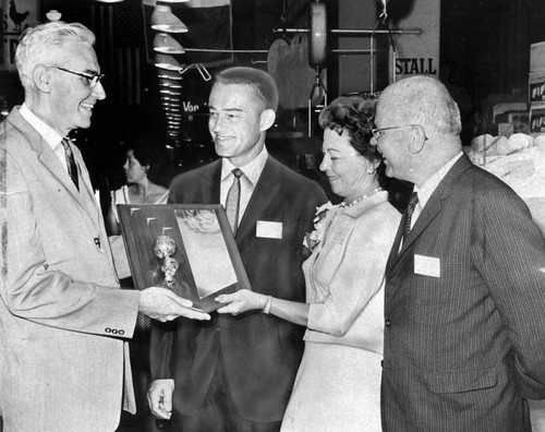 Plaque presented to Grand Central Market