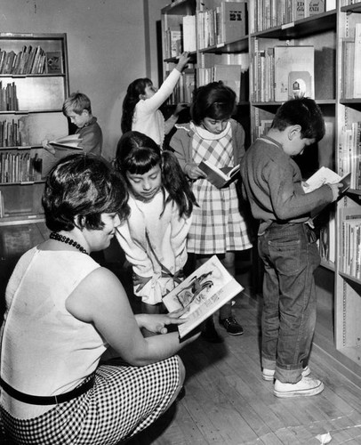 Fort Blvd. School library