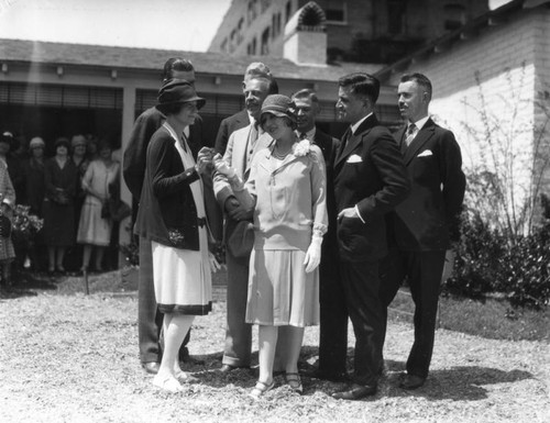 Mary Pickford at ground breaking ceremony for theater