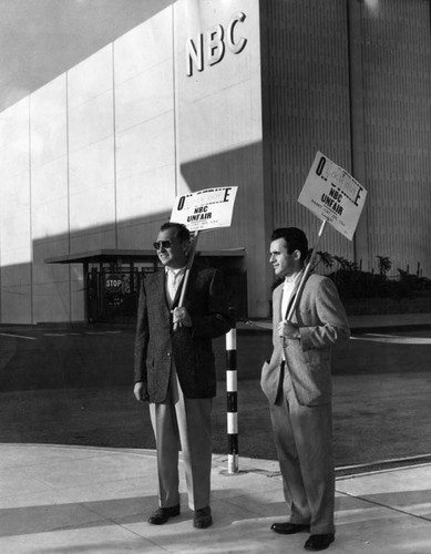 Pickets at NBC