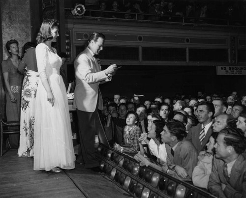 Horace Heidt conducting at Long Beach