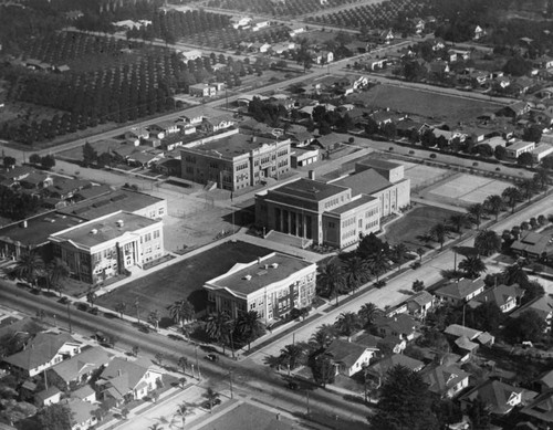 Pasadena High School, aerial