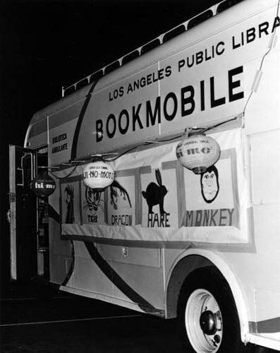 Decorated Los Angeles Public Library Bookmobile