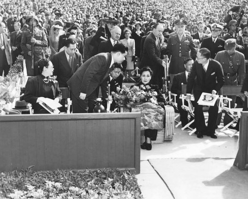 Madame Chiang Kai-shek at the Hollywood Bowl