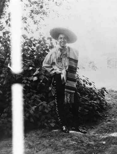 Mexican American man in costume