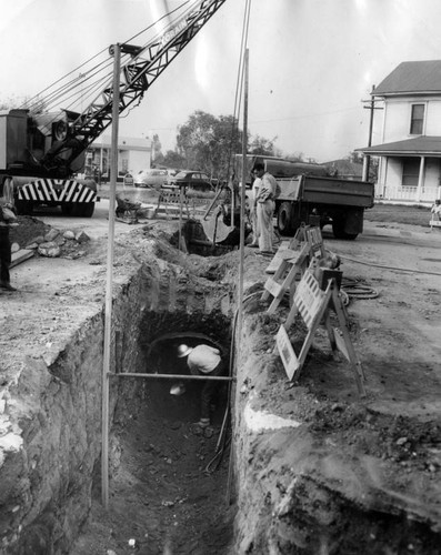 Rush flood control in San Fernando