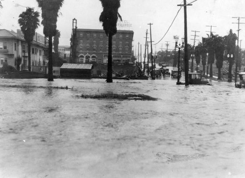 Flooded intersection