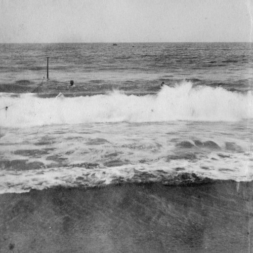 Ocean surf, Santa Monica beach