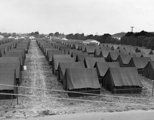 Rows of tents, Lynwood