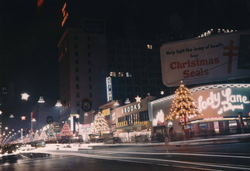 Hollywood Blvd. at Christmas