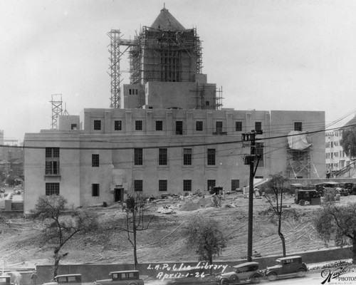 LAPL Central Library construction, view 87