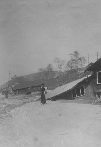 Homes damaged by flood waters