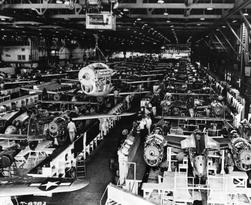 Aircraft assembly plant, interior