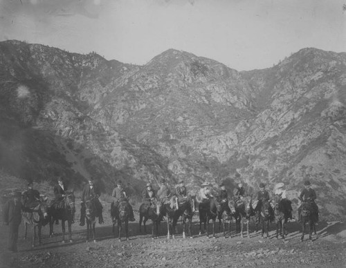 Mount Lowe mule riders