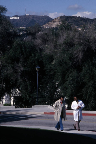 Walking in Barnsdall Park