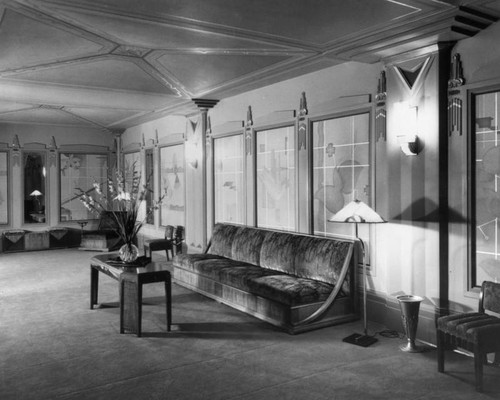 Woman's smoking lounge, Pantages Theatre