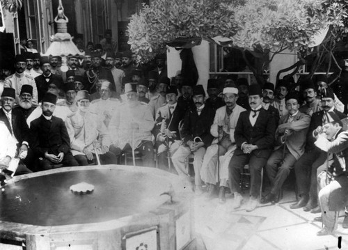 Group portrait of Syrian men