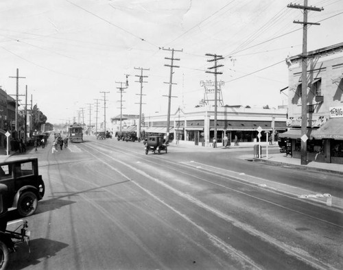 Santa Monica Boulevard in Sawtelle