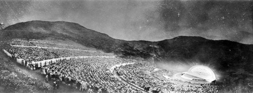 Evening performance at the Hollywood Bowl