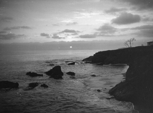 Coast at sunset, Laguna Beach