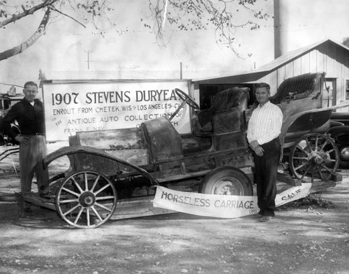 Snazzy Stevens Duryea car being reactivated