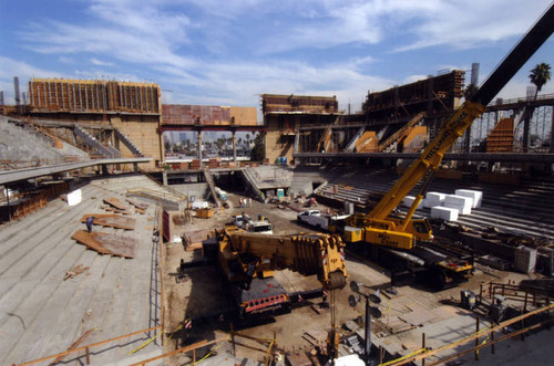 Construction of Galen Center, USC