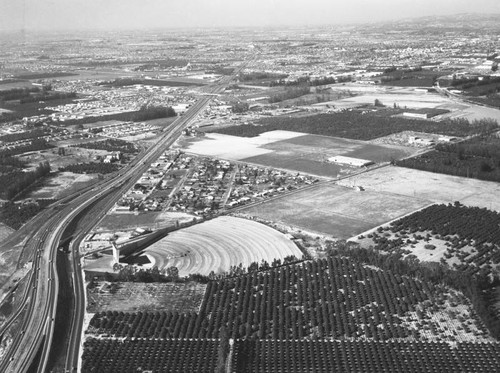 Orange Drive-In, Orange, looking northwest