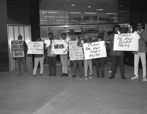 Community protest in honor of Martin Luther King assassination