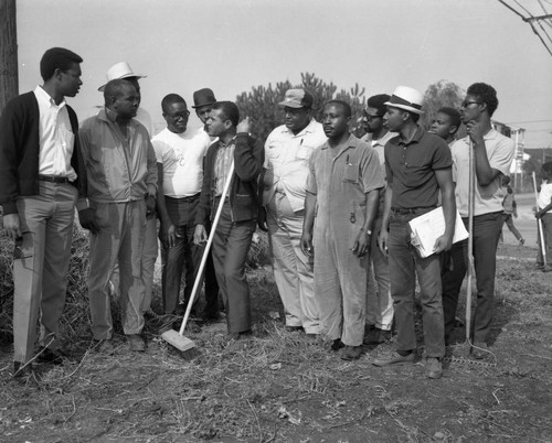 Councilman Billy Mills works with Civilian Conservation Corps