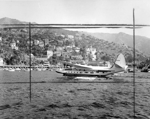 Flying boat at rest in Avalon Harbor