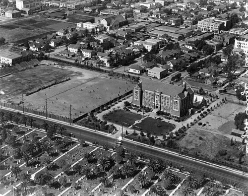 Aerial view of Loyola High School