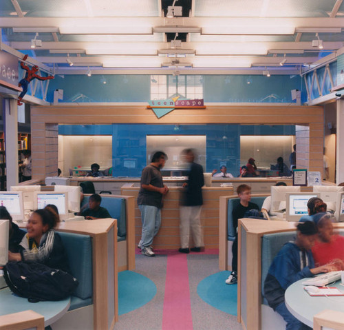 Teen'Scape Department "Cyber Station", Los Angeles Public Library