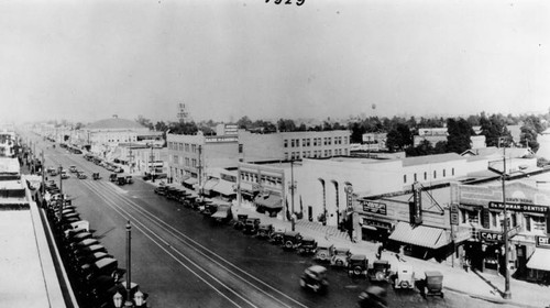 Pacific Boulevard in Huntington Park, 1929