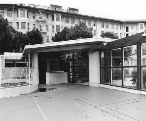 Ambassador Hotel pool, facing northeast