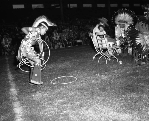 Child performers at the All American Indian Week at Wrigley Field