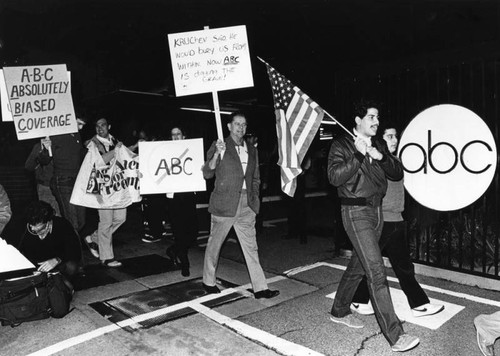 Anti-nuclear demonstration at ABC Studios