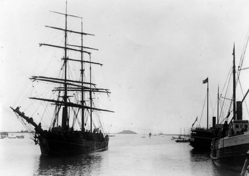 San Pedro Harbor, 1885